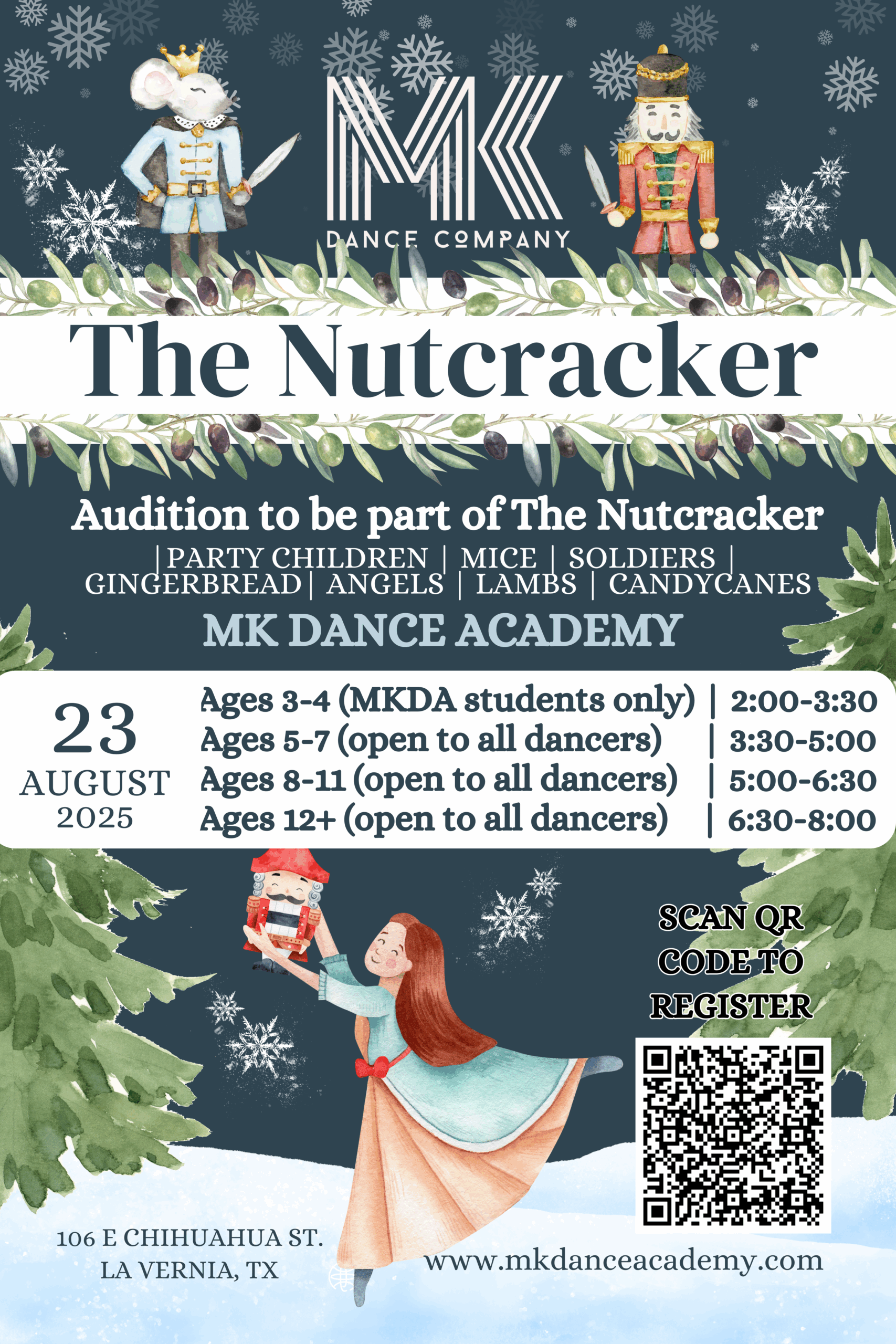 Audition to be part of The Nutcracker (4 x 6 in) (2) nutcracker, children's ballet, dance studio lavernia, lavernia dance studio, MK dance academy